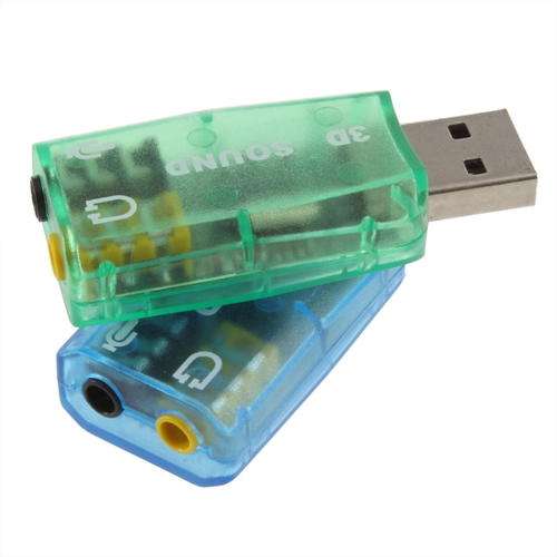 USB Mic/Speaker Sound/Audio Card Adapter for PC or Laptop