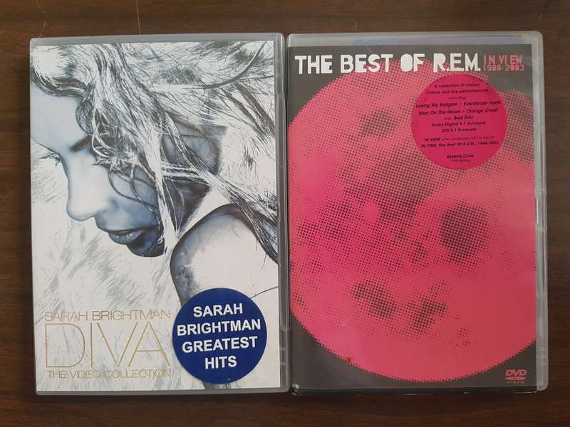 R.E.M & Sarah Brightman DVD`s