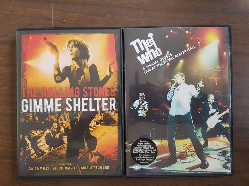 The Who & The Rolling Stones DVD`s