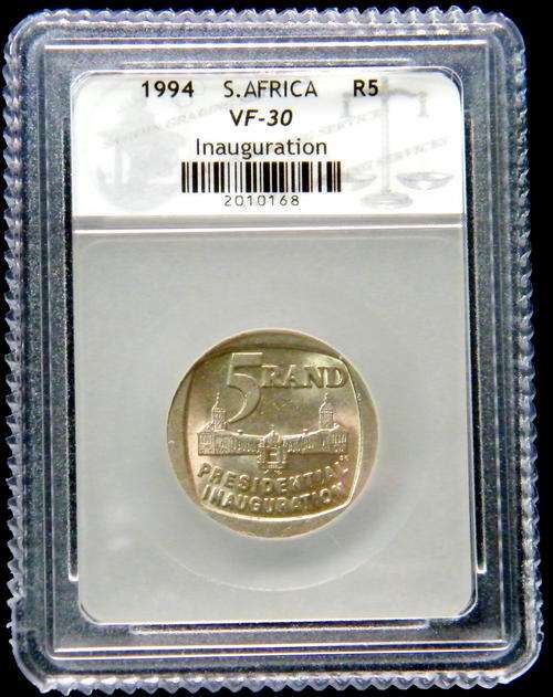 1994 INAUGURATION R 5 @ sacgs graded @ VF-30  @@ rare grade @@ LOOK @@