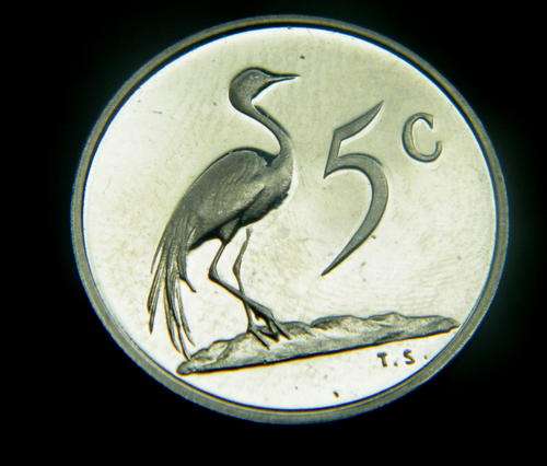 1970 PROOF SOUTH AFRICAN 5 CENTS