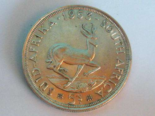 1953 THE SILVER crown .ELIZABETH II REGINA SERIES. R1-00 NO RESERVE