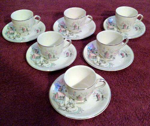 6 piece Alfred Meakin Tea Set