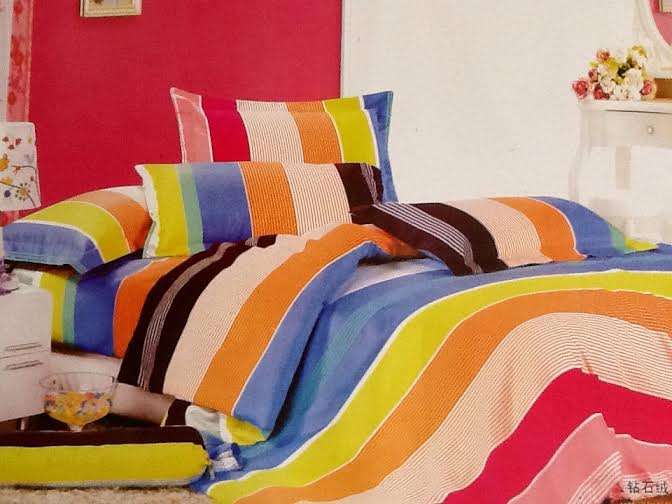 10 Piece - Cotton Feel - Bed Linen - Queen Size- Duvet Cover Set