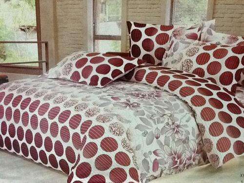 6 Piece - Cotton Feel - Bed Linen - Queen Size- Duvet Cover Set