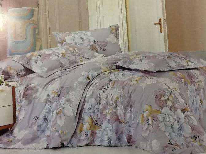 6 Piece - Cotton Feel - Bed Linen - Queen Size- Duvet Cover Set