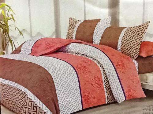 6 Piece - Cotton Feel - Bed Linen - Queen Size- Duvet Cover Set