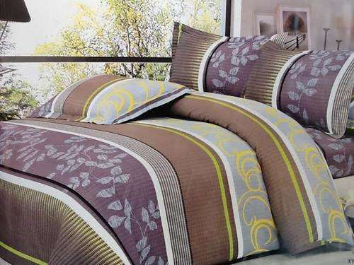 6 Piece - Cotton Feel -Bed Linen - Queen Size- Duvet Cover Set