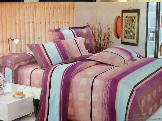 6 Piece - Cotton Feel - Queen Size- Duvet Cover Set