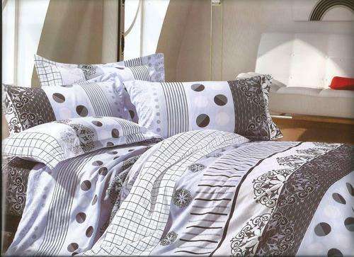 6 Piece - Cotton Feel -Bed Linen - Queen Size- Duvet Cover Set