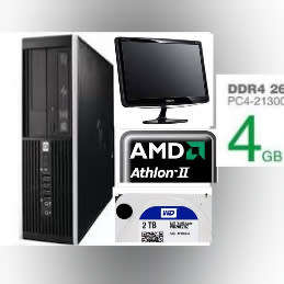 MONSTER HP COMPAQ 6005 PRO 2TB, 4GB, 3Ghz, AMD II X 22 B24 COMPLETE SYSTEM