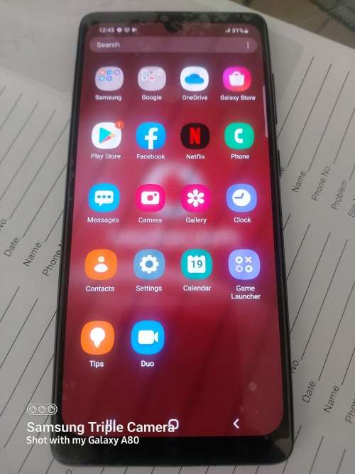 High End Samsung Galaxy A71, Caribbean Blue, 128GB, 6GB, 64MP, 2 x 2.2 ghz