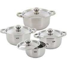 ACE 8 PIECE STAINLESS STEEL COOKWARE