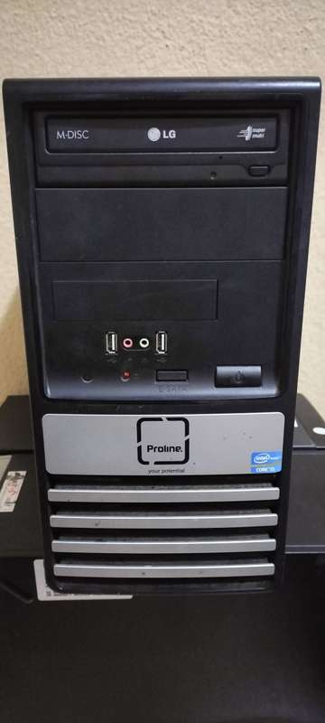 Proline i5, 500gb, 4gb, 2.5ghz, windows, plug and play