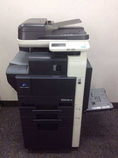 Konica Minolta Bizhub 36 Heavy Duty printer, up to 40 PPM, 150000 PPM, fully loaded with cartridge