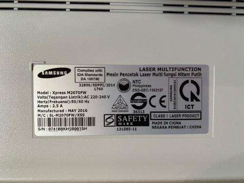 Almost New Samsung Xpress M2070 All-in-One Monochrome Laser Printer, free shipping