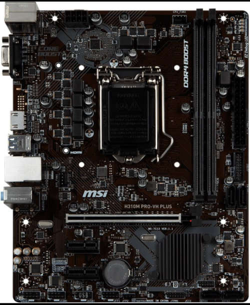 8th Gen, MSI H310M PRO-VDH PLUS LGA 1151 Micro-ATX Motherboard