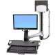 HIGH END DESK AND MONITOR ERGOTRON STATION