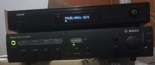 BOSCH PLENA AMPLIFIER & DENON TUNER (TU-1500AE)