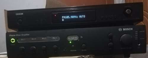BOSCH PLENA AMPLIFIER & DENON TUNER (TU-1500AE)
