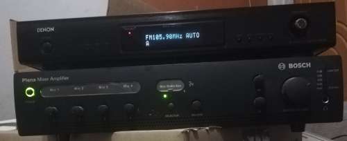 BOSCH PLENA AMPLIFIER & DENON TUNER (TU-1500AE)