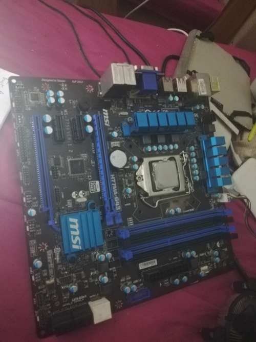 GAMERS THINGS, MSI H77MA-G43 Micro ATX MOTHERBOARD WITH INTEL i7 3rd Gen CPU.