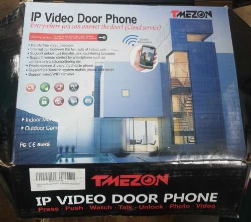 Your main door in your phone anytime anywhere. 10` TMEZON WIRELESS IP VIDEO DOOR DOOR PHONE