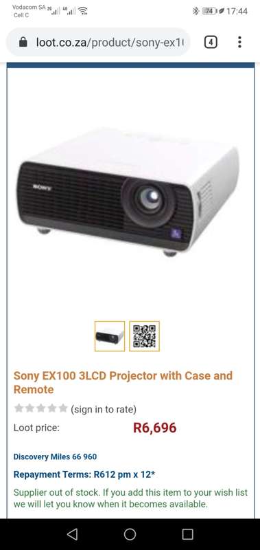 High End Sony VPL-E 100 PROJECTOR