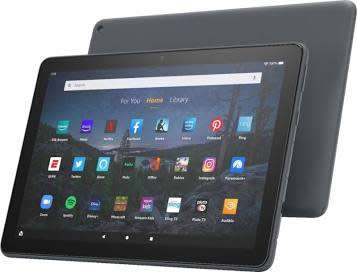 Advanced Amazon Kindle Fire 10`` Tablet 2021, sleek design, top notch features
