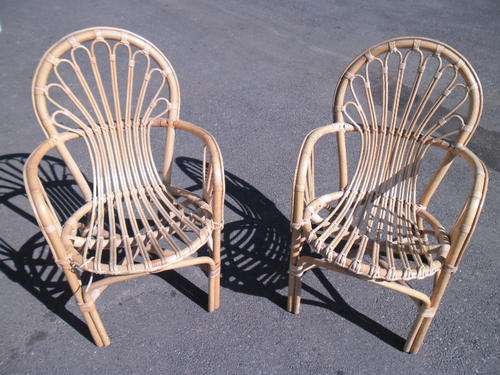 2 X cane chairs 2