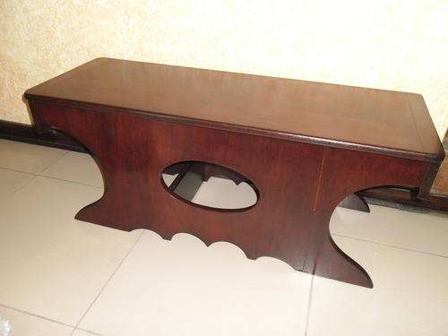 Mahogany wooden bench