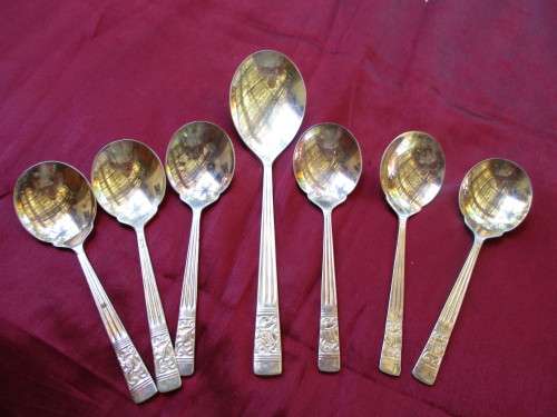 SET OF EPNS FRUIT SPOONS