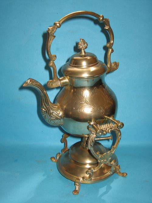 # STUNNING # BRASS TEAPOT ON STAND