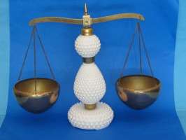 GLASS & BRASS PLATED SCALE