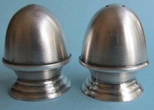 SILVER PLATED SALT & PEPPER POTS