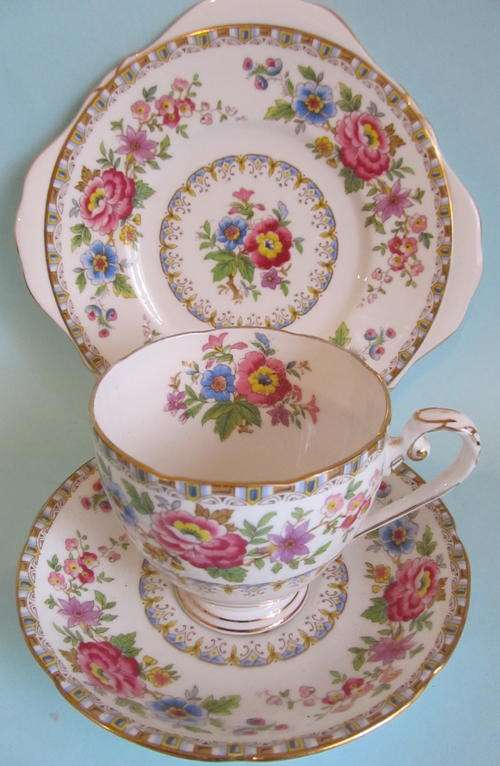 GRAFTON CHINA "MALVERN" TRIO's - DAMAGED
