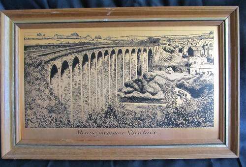 FRAMED COPPER ETCHED PLAQUE
