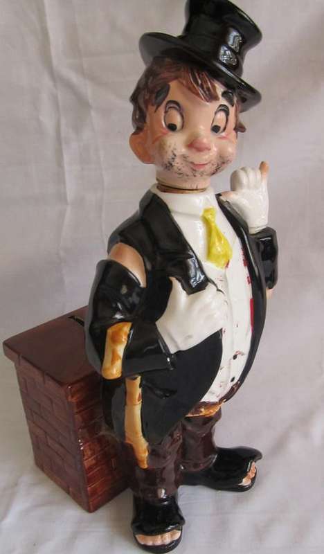 HOBO DECANTER WITH MUSICAL MONEY BOX- WORKING