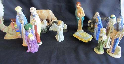 CERAMIC CHRISTMAS NATIVITY SET