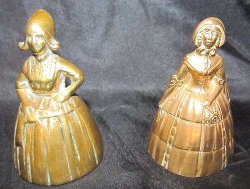 SOLID BRASS LADY BELLS - DUTCH AND VOORTREKKER