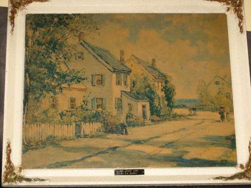 ORIGINAL OIL - SEA COAST LANE by F H McKAY born 1880