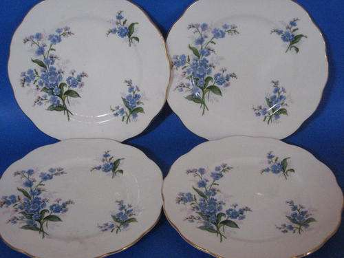 ROYAL ALBERT Forget-Me-Not SIDE PLATES