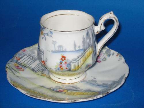 **OLD** ROYAL ALBERT "Rosedale" CUP AND SAUCER #1