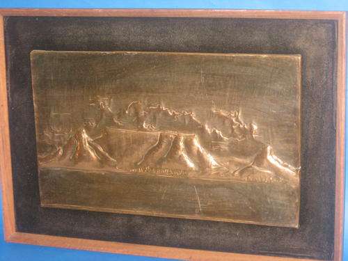 #OLD# FRAMED COPPER PIECE