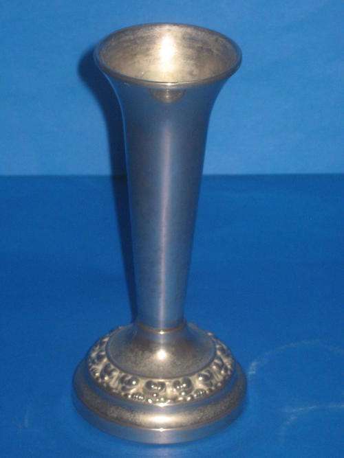 SILVER PLATED VASE