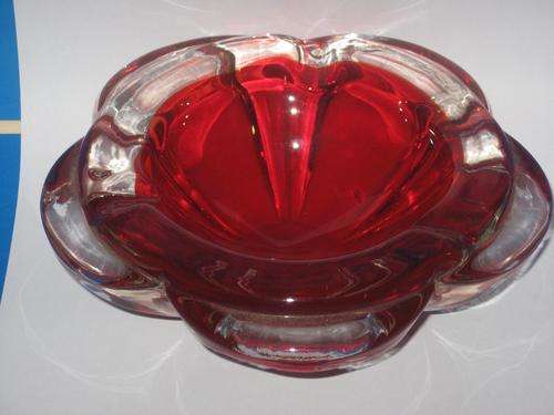 LARGE and HEAVY MURANO ASHTRAY