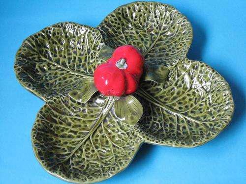 CARLTONKING ONLY -LEAF DESIGN SNACK TRAY