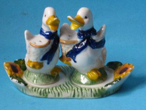 DUCK SALT AND PEPPER POTS