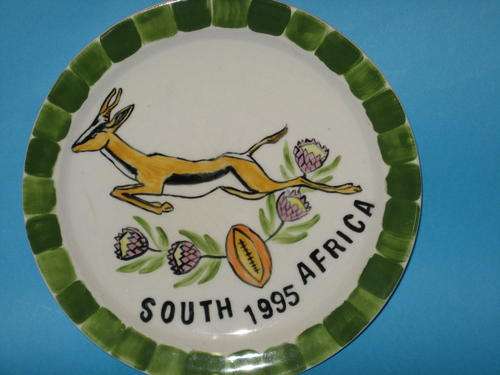 1995 RUGBY WORLD CUP DISPLAY PLATE