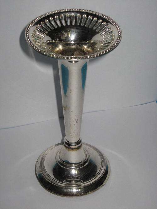 SILVER PLATED VASE